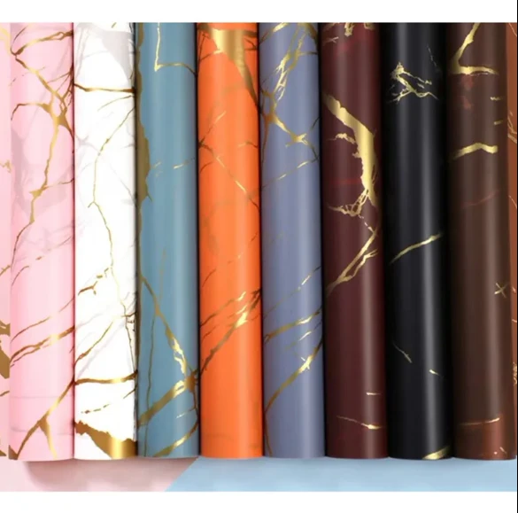 Wholesale Colorful Birthday Party Craft Paper Packaging Luxury Gift Flower Wrapping Paper with Coated PVC Offset Printing - Image 6