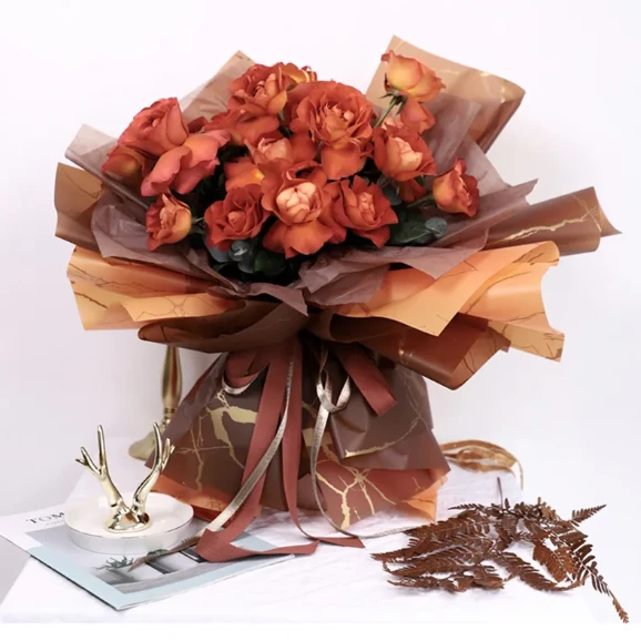 Wholesale Colorful Birthday Party Craft Paper Packaging Luxury Gift Flower Wrapping Paper with Coated PVC Offset Printing - Image 5