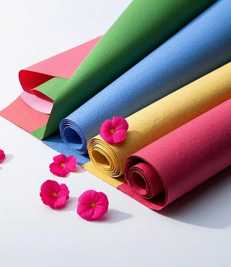 Colors Waterproof Flower Packaging Wrapping Paper